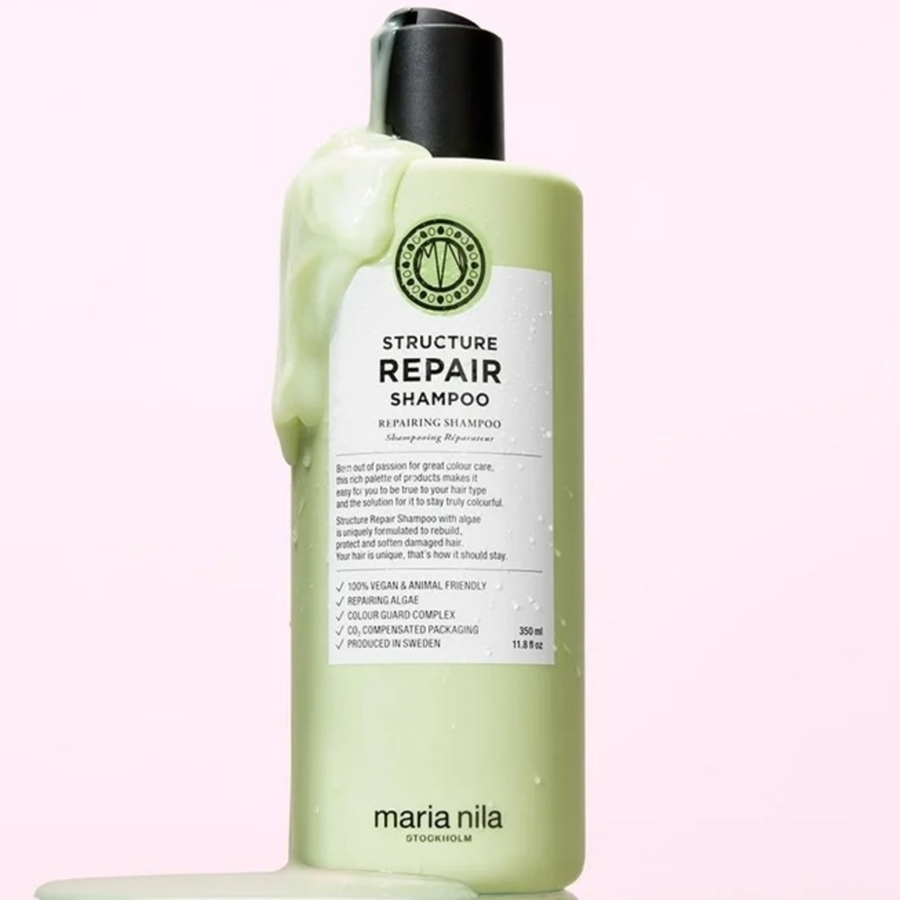 Maria Nila Stockholm Structure Repair Vegan Shampoo Full Size 11.8 Fl Oz NWT